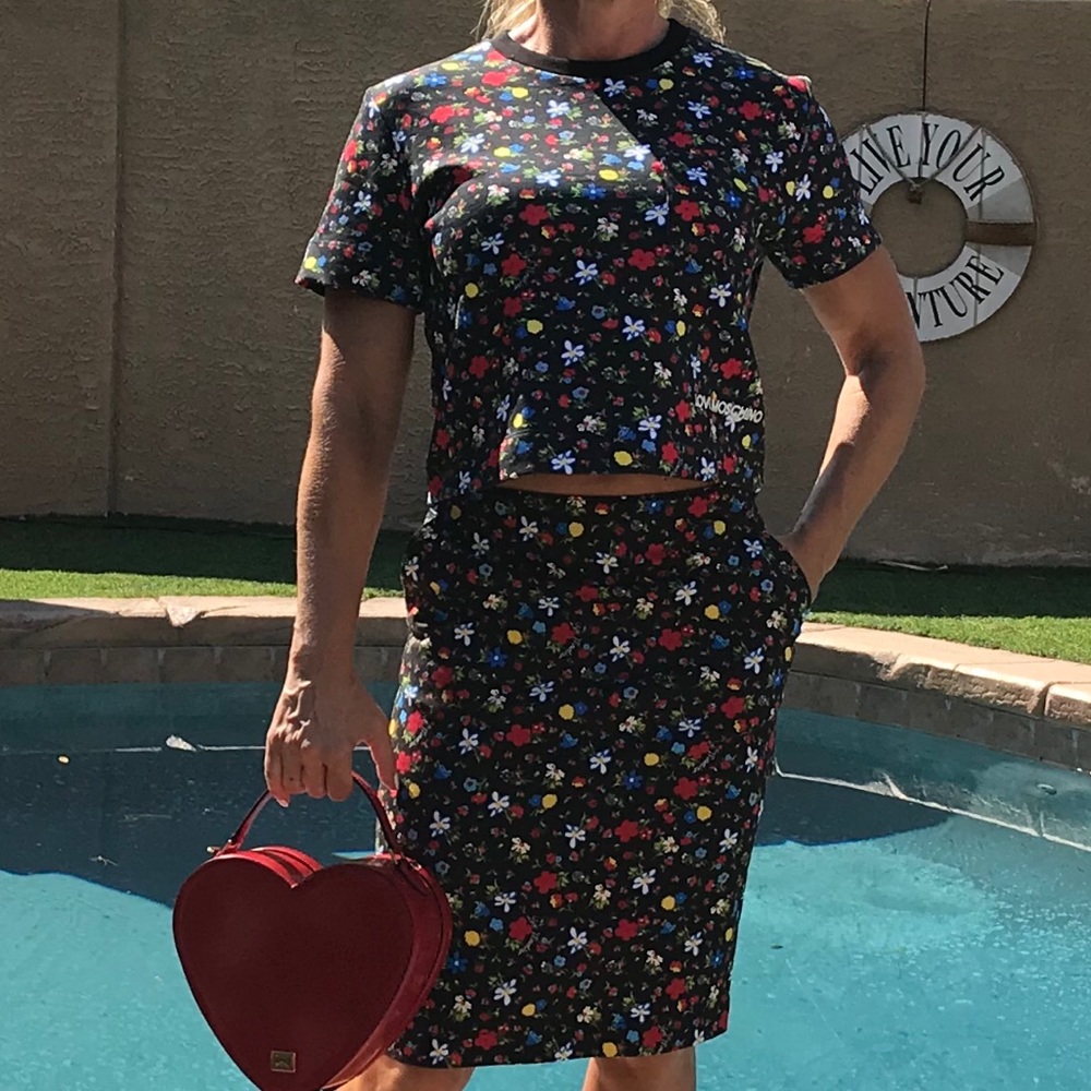 Love Moschino Colorful floral crop top - Picture 4 of 8